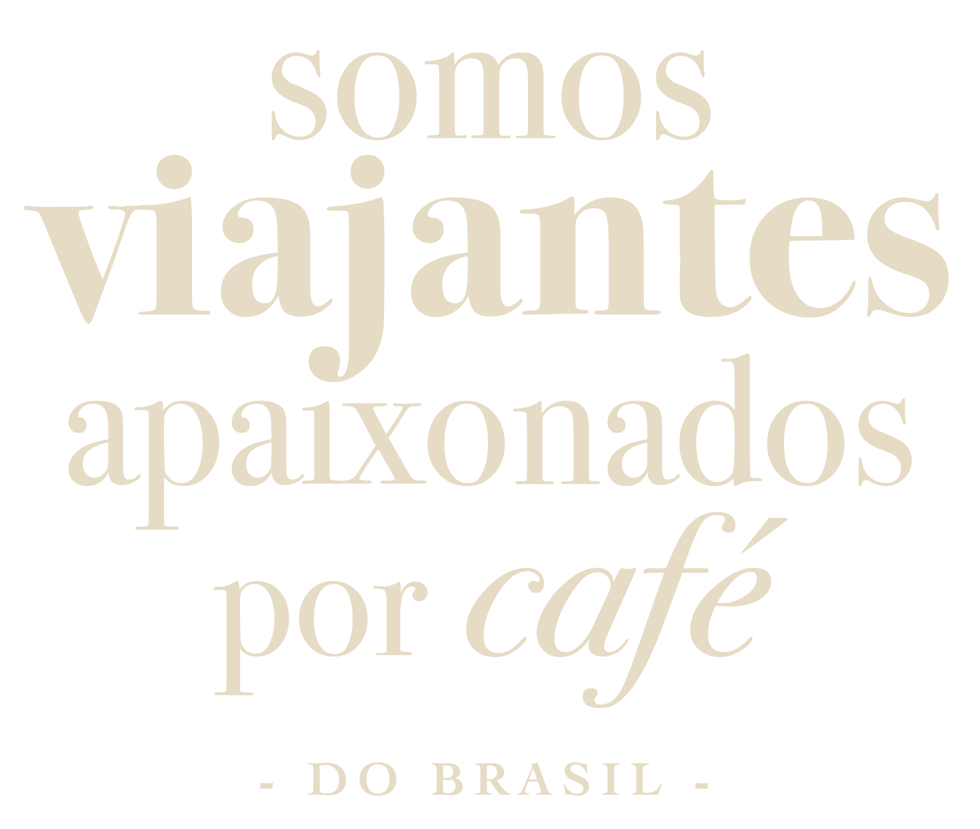 Somos Viajantes apaixonados por café Do Brasil